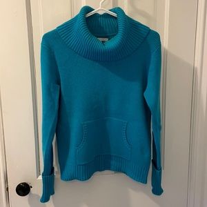 Old Navy Cown Neck Sweater, Turquoise, Size Medium